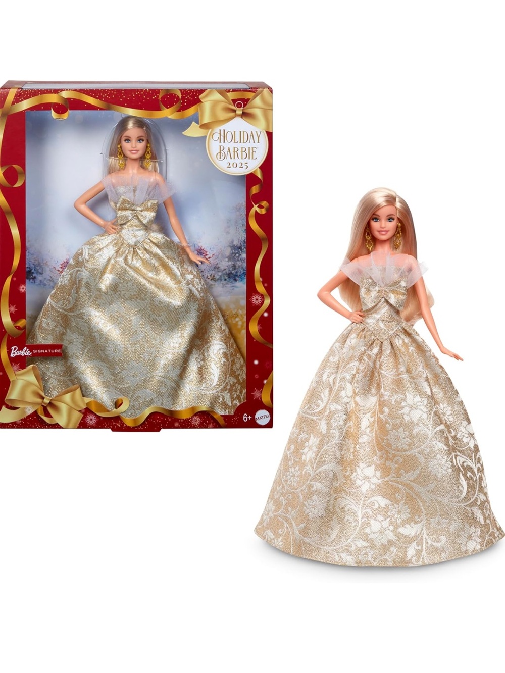 BARBIE Signature 2025 Holiday Barbie Fashion Doll Blonde Hair BRAND NEW IN BOX